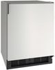 U-Line® Stainless Solid 21" Reversible Hinge Compact Refrigerator-0