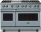 Viking® 5 Series 48" Novembery Sky Pro Style Gas (NG) Range with Polished Chrome Trim-0