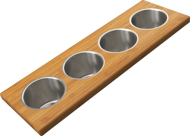 The Galley® Natural Golden Bamboo Upper Tier Garnish Board-0