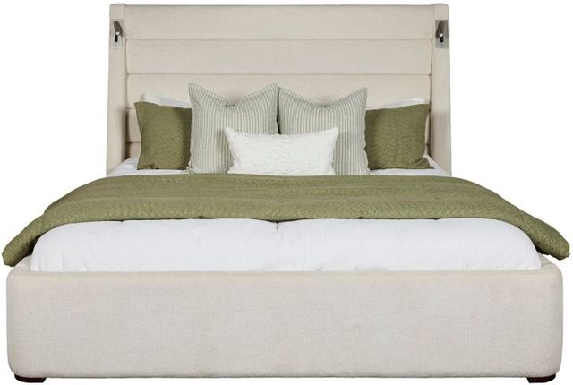 Parker House® Giorgio Dreamy Linen Queen Upholstered Panel Bed-1