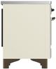 Ilve® Majestic III 40" Antique White Pro Style Induction Range with Triple Glass Door and Burnished Trim-3