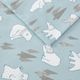 Olliix by True North by Sleep Philosophy Blue Polar Bears Queen Cozy 100% Cotton Flannel Printed Sheet Set-2