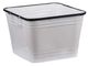A & B Home Glossy White 17" Square Basket-0