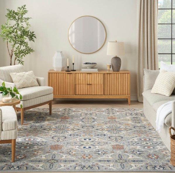 Nourison Home™ Allur Gray 5'x7' Style Rug-1