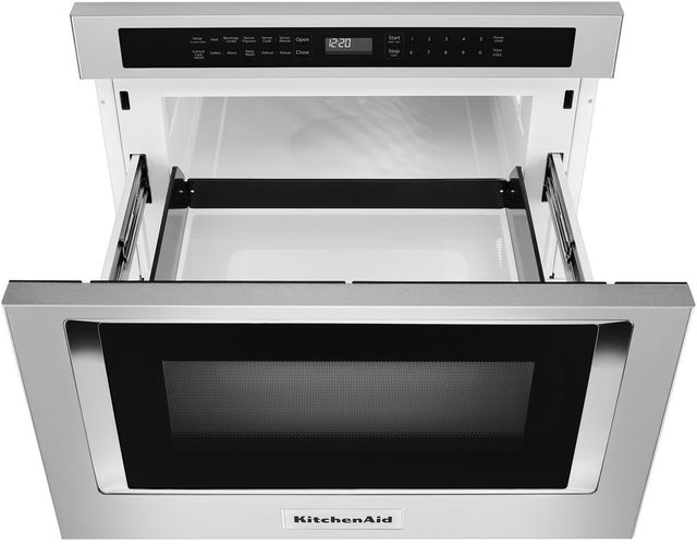 KitchenAid® 1.2 Cu. Ft. Stainless Steel Under Counter Microwave Drawer-1