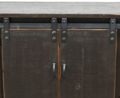Million Dollar Rustic Midnight 70" Barndoor TV Stand-2