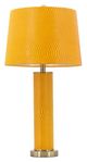 A & B Home Yellow Leather Table Lamp-1