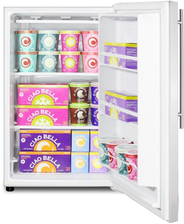 Summit® 5 Cu. Ft. Stainless Steel Upright Freezer-3