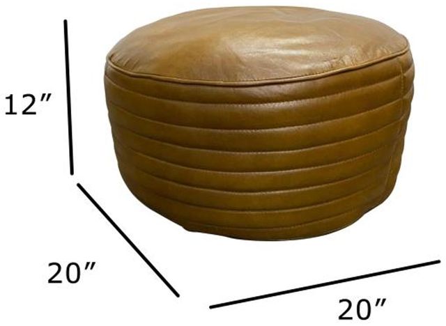 Nest Home Collections Kabir Brown Pouf-2