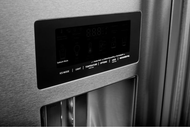 KitchenAid® 36 in. 27.0 Cu. Ft. Stainless Steel with PrintShield™ Finish French Door Refrigerator-2