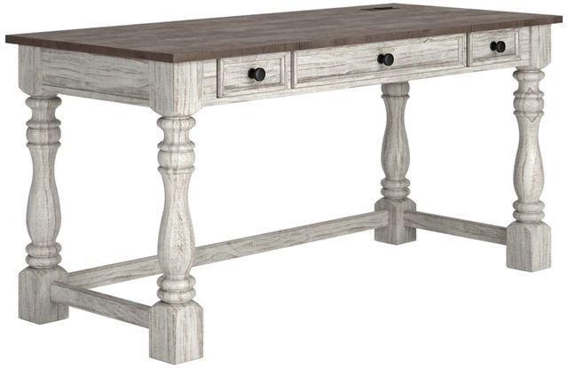 Signature Design by Ashley® Havalance White/Gray Home Office Desk-0