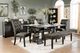 Furniture of America® Sania III 2-Piece Antique Black/Gray Dining Side Chair Set-2