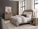 American Drew® Carmine Engels Latte Queen Upholstered Panel Bed-1