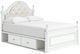Signature Design by Ashley® Kozlani White Full Upholstered Storage Panel Bed-0