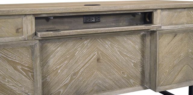 aspenhome® Harper Point Bleached Khaki 66" Executive Desk-2