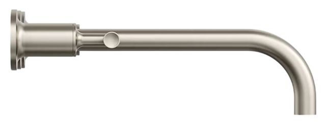 KOHLER® Purist® Vibrant Brushed Nickel 12" Wall-Mount Bathroom Sink Faucet Trim with Lever Handles-2