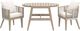 Signature Design by Ashley® Crescent View 3-Piece Beige Fabric/Rope/Wood Outdoor Dining Set-3
