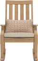 Signature Design by Ashley® Clare View Beige Fabric/Teak Outdoor Rocking Chair-1
