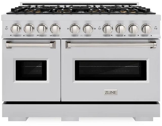 ZLINE 48" 6.7 cu. ft. Gas Range with 8 Burner DuoPro™ Cooktop and Dual Ovens in Stainless Steel-0