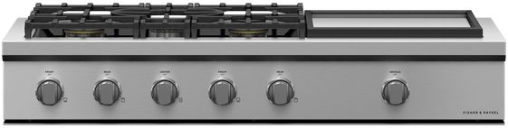 Table de cuisson au gaz style Pro de 48 po Fisher & Paykel® série 9 - Acier inoxydable
