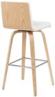 Armen Living Vienna Oak/White Swivel Barstool-3