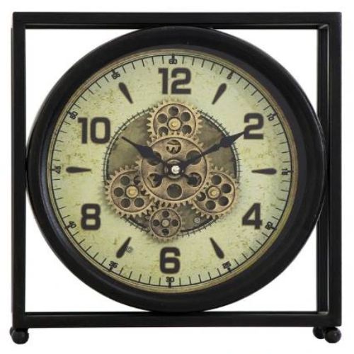 YHD Black/Off-White Table Clock-0