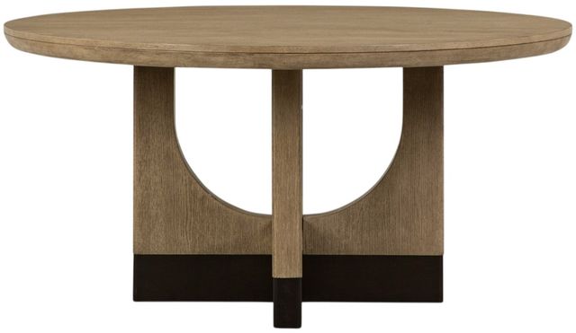 Magnussen Home® Tristan Swiss Coffee Brown Round Dining Table-2