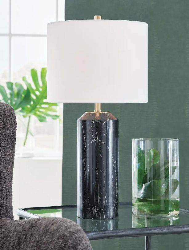 Signature Design by Ashley® Hanzila Black Table Lamp-1