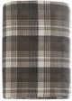 Olliix by Woolrich Brown Plaid King Flannel Cotton Sheet Set-1