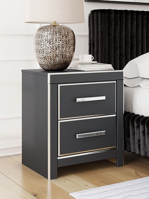 Signature Design by Ashley® Zuraleus Black Nightstand-1
