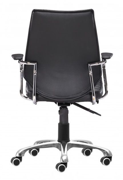 Zuo® Modern Engineer Black Low Back Office Chair-1