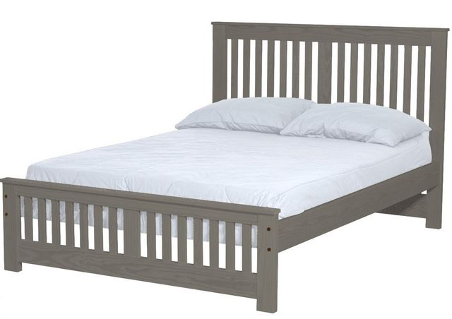 Crate Designs™ Furniture Graphite Twin Extra-Long Youth Shaker Bed-0