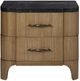 Bernards Calia Brown Nightstand with Stone Top-2
