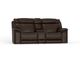 Ravenna Console Leather Loveseat-0