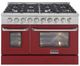Kucht Professional KNG Series 48" Stainless Steel Pro Style Natural Gas Range with Red Door-0