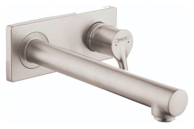 Hansgrohe Talis S Brushed Nickel 1.2 GPM Wall-Mounted Single-Handle Faucet Trim-0