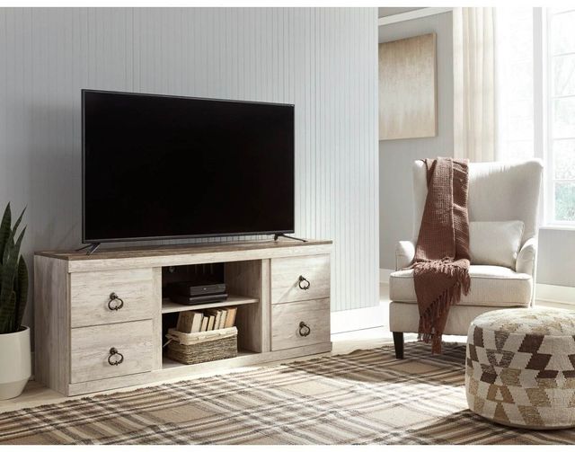 Signature Design by Ashley® Willowton Whitewash 60" TV Stand-7