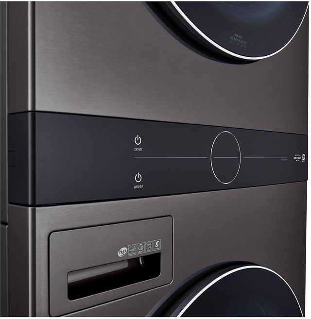 LG WashTower™ Black Steel Electric Laundry Center, 4.5 Cu. Ft. Washer, 7.4 Cu. Ft. Dryer-2