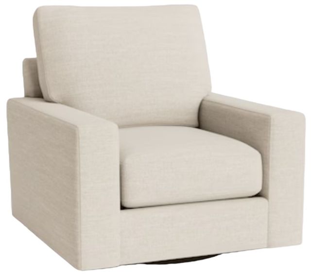 Bassett® Furniture Customizable Benchmade Premier Large Track Arm Swivel Chair-0