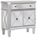 Powell® Milan Gray Mirrored Console-0