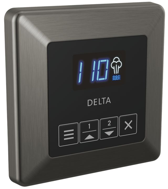 Delta SteamScape™ Classic System Lumicoat® Black Stainless Square Steam Control-0