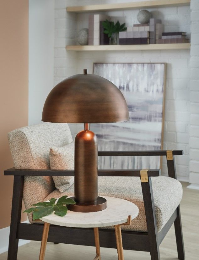 Signature Design by Ashley® Wendfield Antique Copper Table Lamp-3