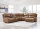 Signature Design by Ashley® DeepWakes 6-Piece Caramel Right-Arm Facing Power Reclining Sectional and Chaise-1