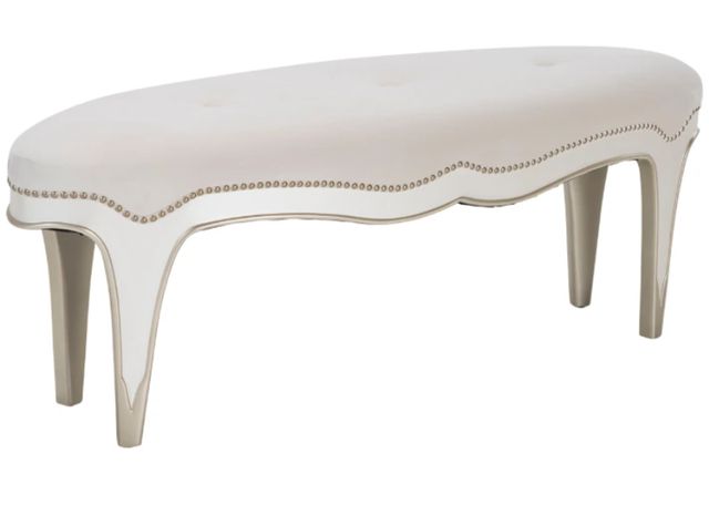 Michael Amini® London Place Creamy Pearl Accent Bench-0