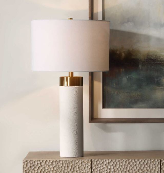 Uttermost® Wessex White Table Lamp-1