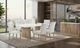 Global Furniture USA D2504DT 7-Piece Light Gray/White Dining Set-1