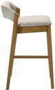 Armen Living Landyn Amber Glow/Slip Gray Counter Stool-2