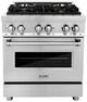 ZLINE 30" Stainless Steel Pro Style Dual Fuel Range-0