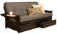 Kodiak Furniture Phoenix Suede Gray/Espresso Full Storage Futon with Mattress-0