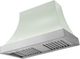 La Cornue Cascade Series 44" Tapestry Wall Mounted Range Hood with Satin Chrome Trim-0